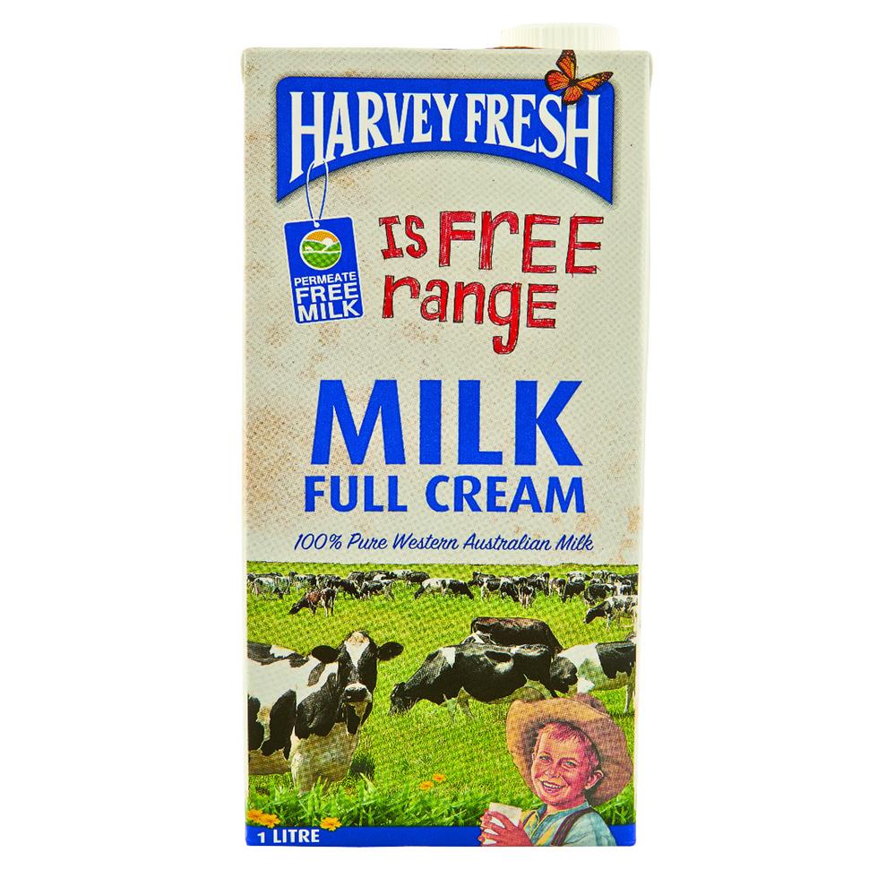 HARVEY FRESH FULL CREAM MILK 1LITRE