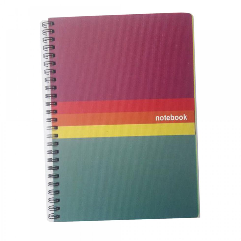 CHAPTERS&PAGES SPIRAL NOTEBOOK WITH PLASTIC COVER & DOUBLE LOOP  