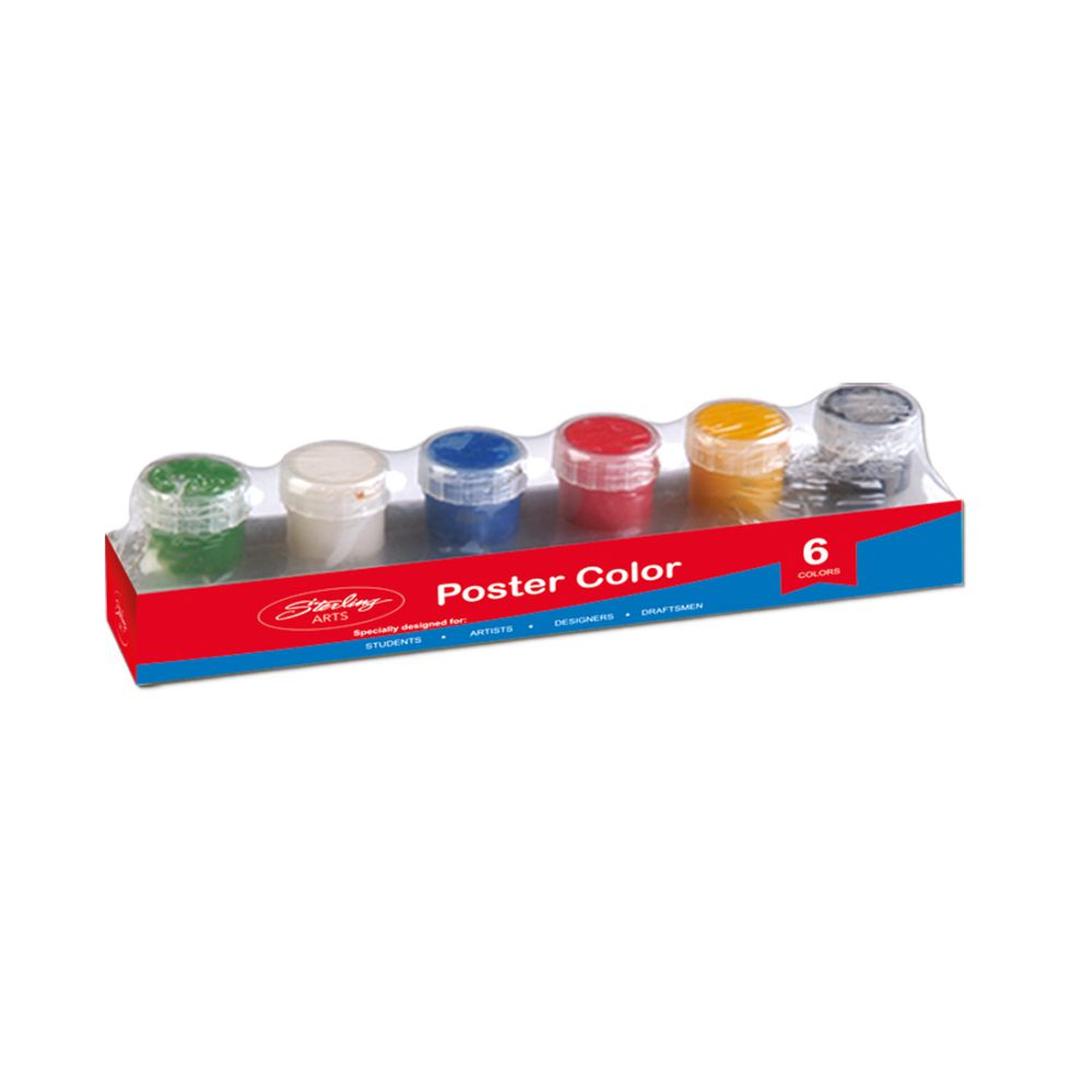 STERLING POSTER COLOR 6 COLORS COLORING MATERIALS 