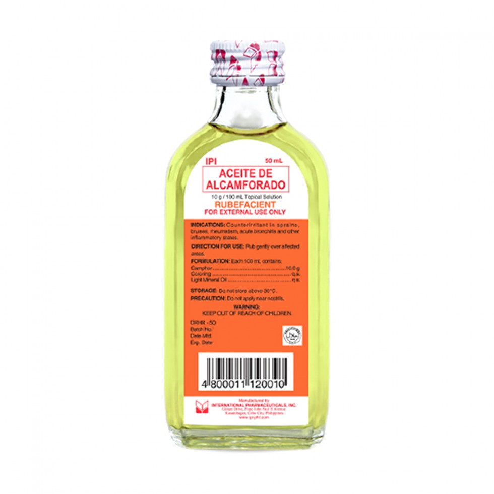 ALCAMPORADO ACEITE DE ALCAMFORADO RUBEFACIENT 50ML