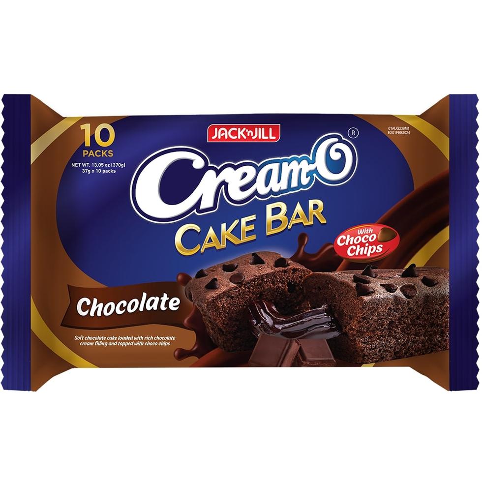 JACK N JILL CREAM O CAKE BAR  CHOCOLATE 37GX10S
