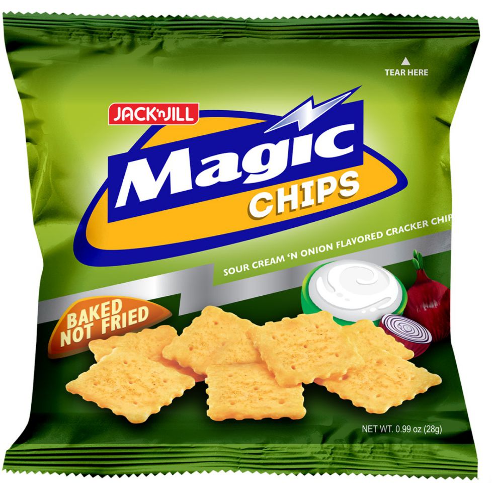 JACK N JILL MAGIC CHIPS SOUR CREAM 'N ONION FLAVORED 28G