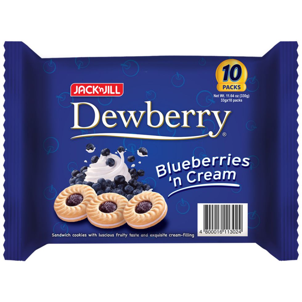 JACK N JILL DEWBERRY BLUEBERRIES N' CREAM  33GX10S