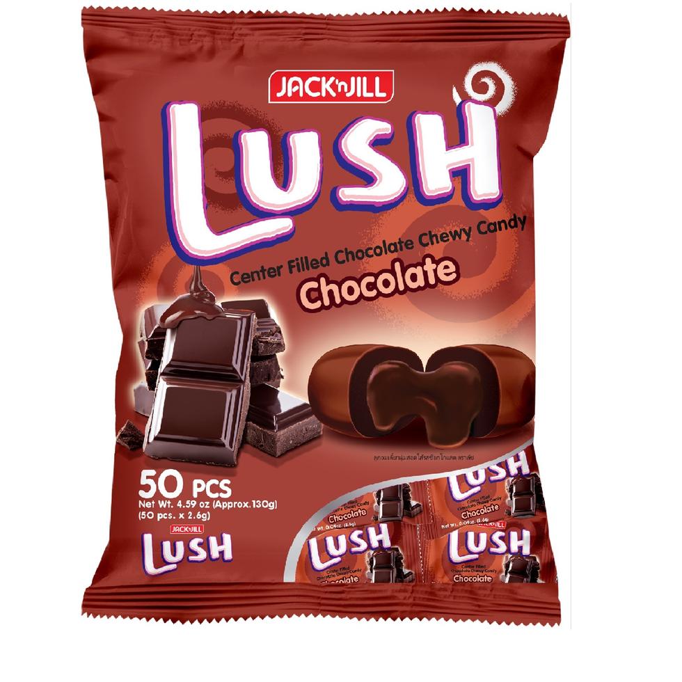 JACK N JILL LUSH  CHOCOLATE  FILLED CANDY 2.6GX50S