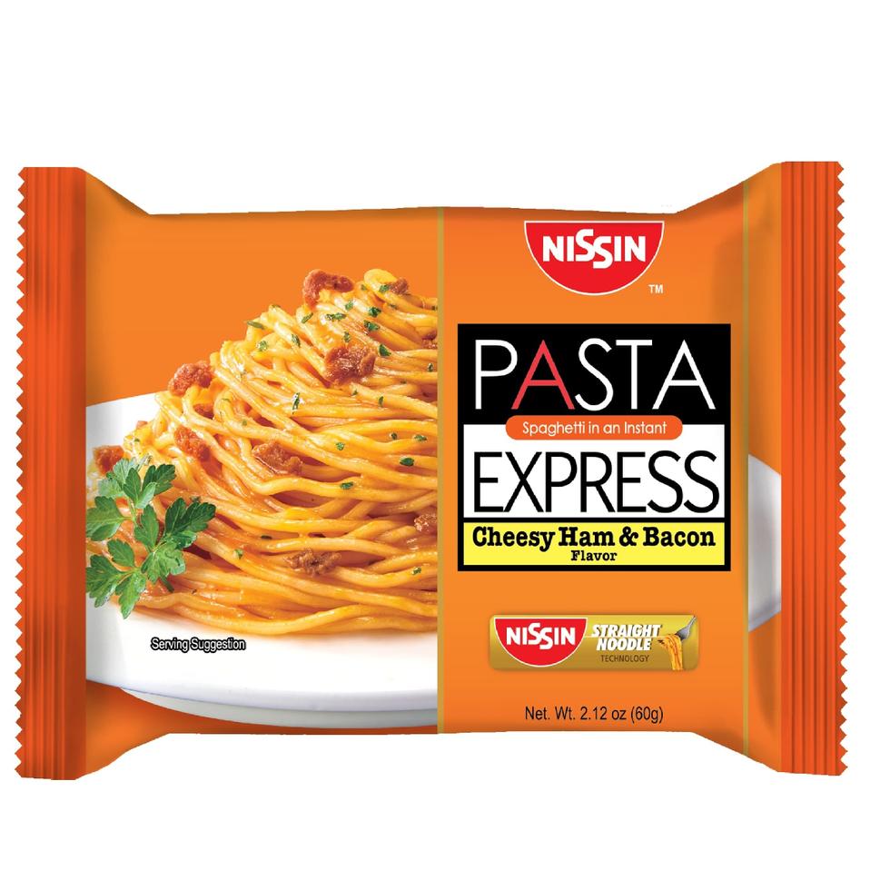 NISSIN PASTA EXPRESS  CHEESY HAM AND BACON 60G