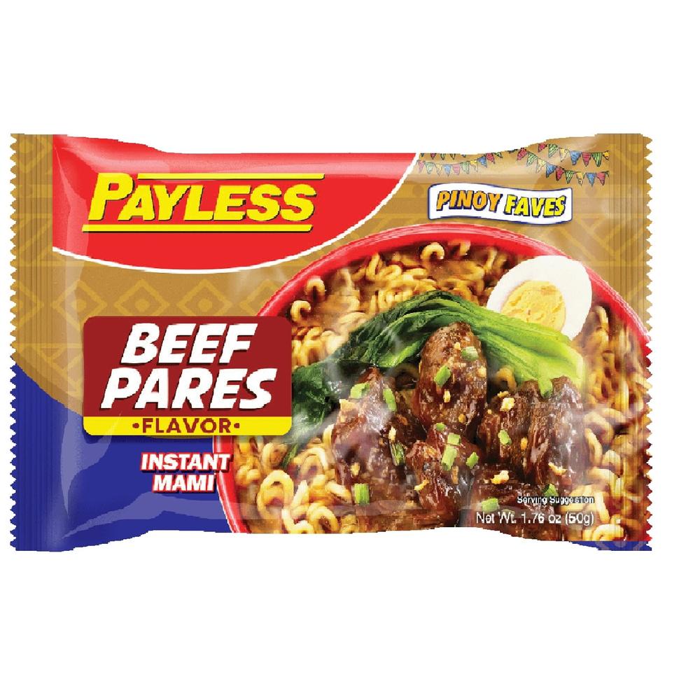 PAYLESS INSTANT MAMI BEEF PARES FLAVOR 50G