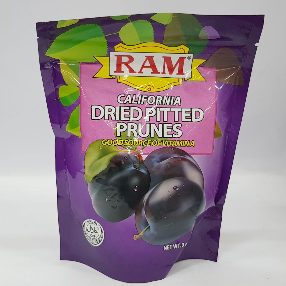 RAM DRIED PITTED PRUNES 255G