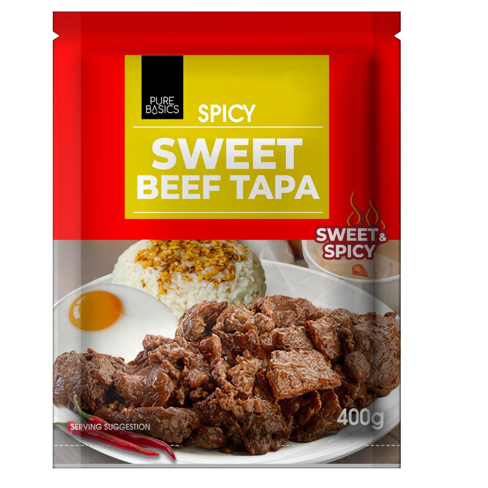 PURE BASICS SPICY SWEET BEEF TAPA  400G