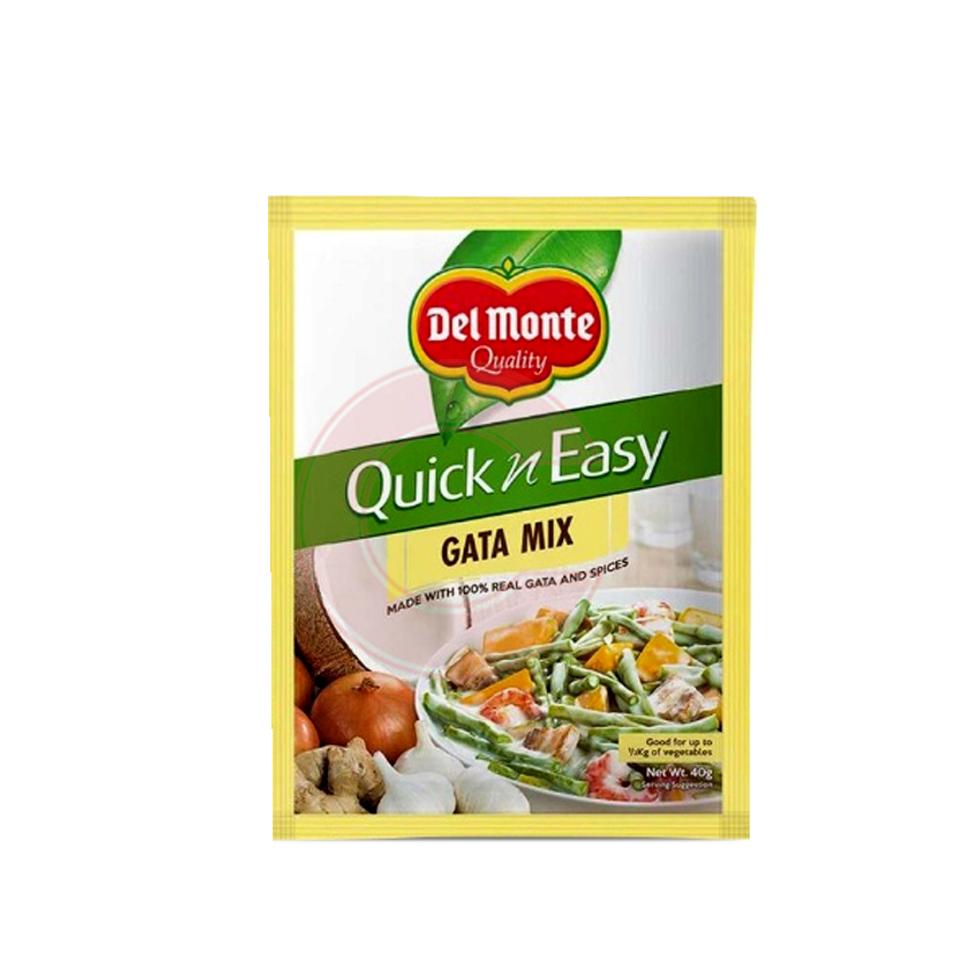 DEL MONTE QUICK N EASY GATA MIX 40G DISSOLVED IN 1/2 CUP WATER  