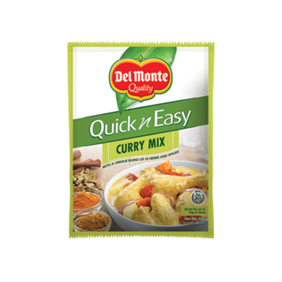 DEL MONTE QUCIK N EASY CURRY MIX 40G, DISSOLVED IN WATER  