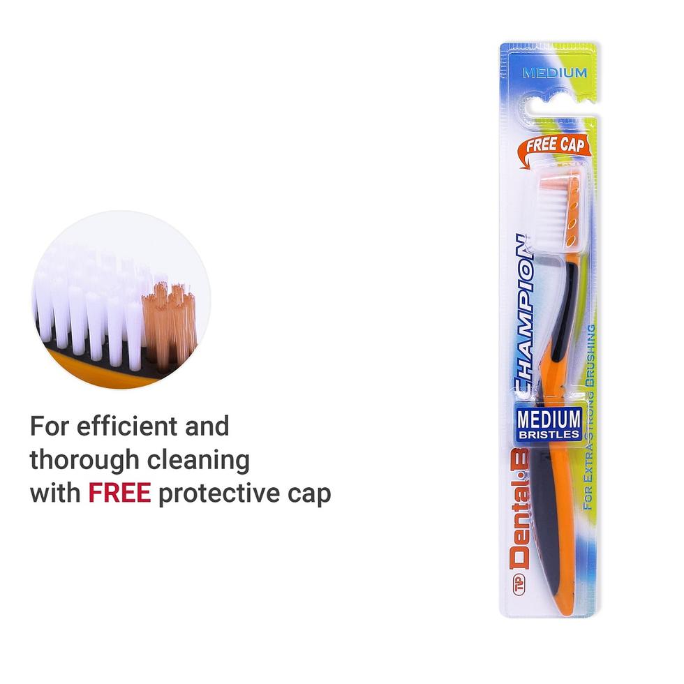 DENTAL B TOOTHBRUSH CHAMPION AD MEDIUM  1PC