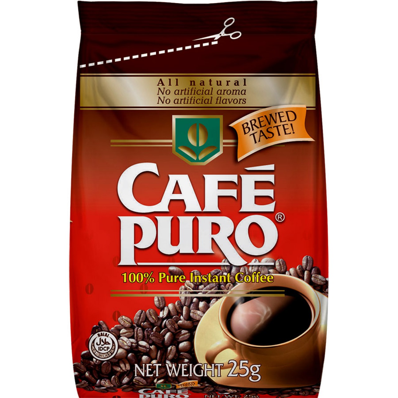 CAFE PURO 100 PURE INSTANT COFFEE 25G