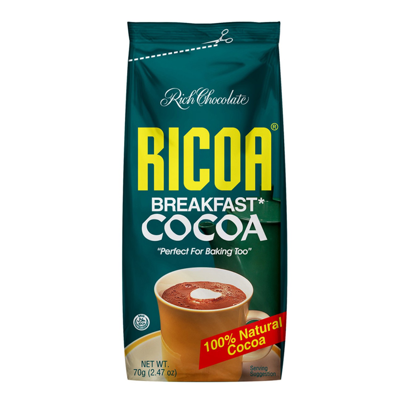 RICOA BREAKFAST COCOA 70G