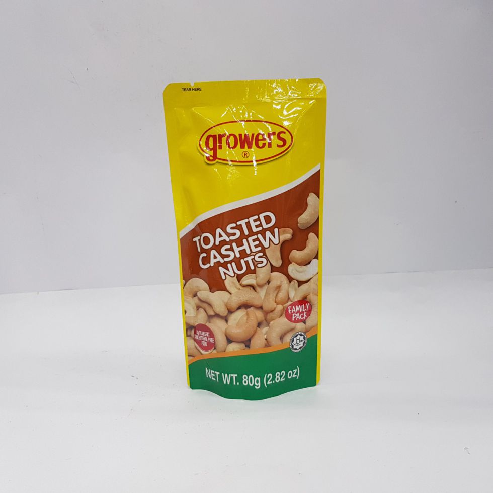 GROWERS TOASTED CASHEW NUT 80G  