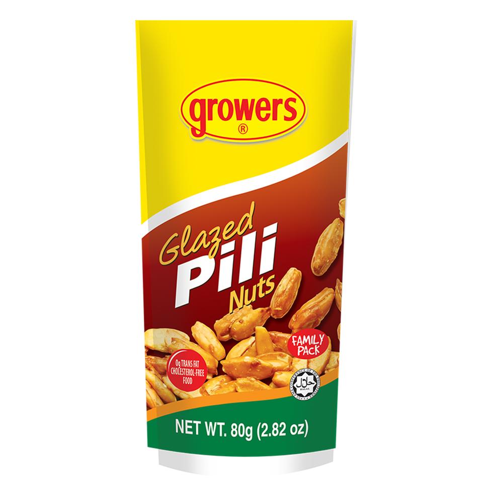 GROWERS GLAZED PILI NUTS  80G