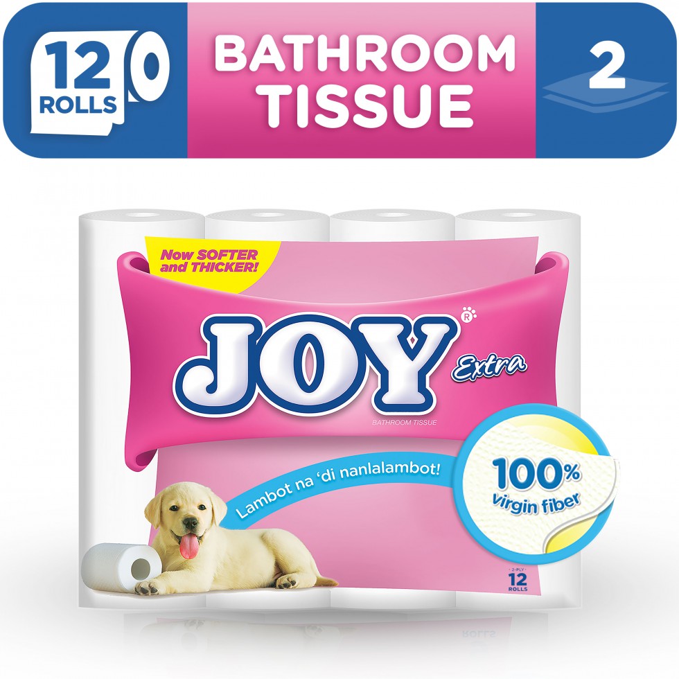 JOY 2PLY 400 SHEETS BATHROOM TISSUE 12ROLLS