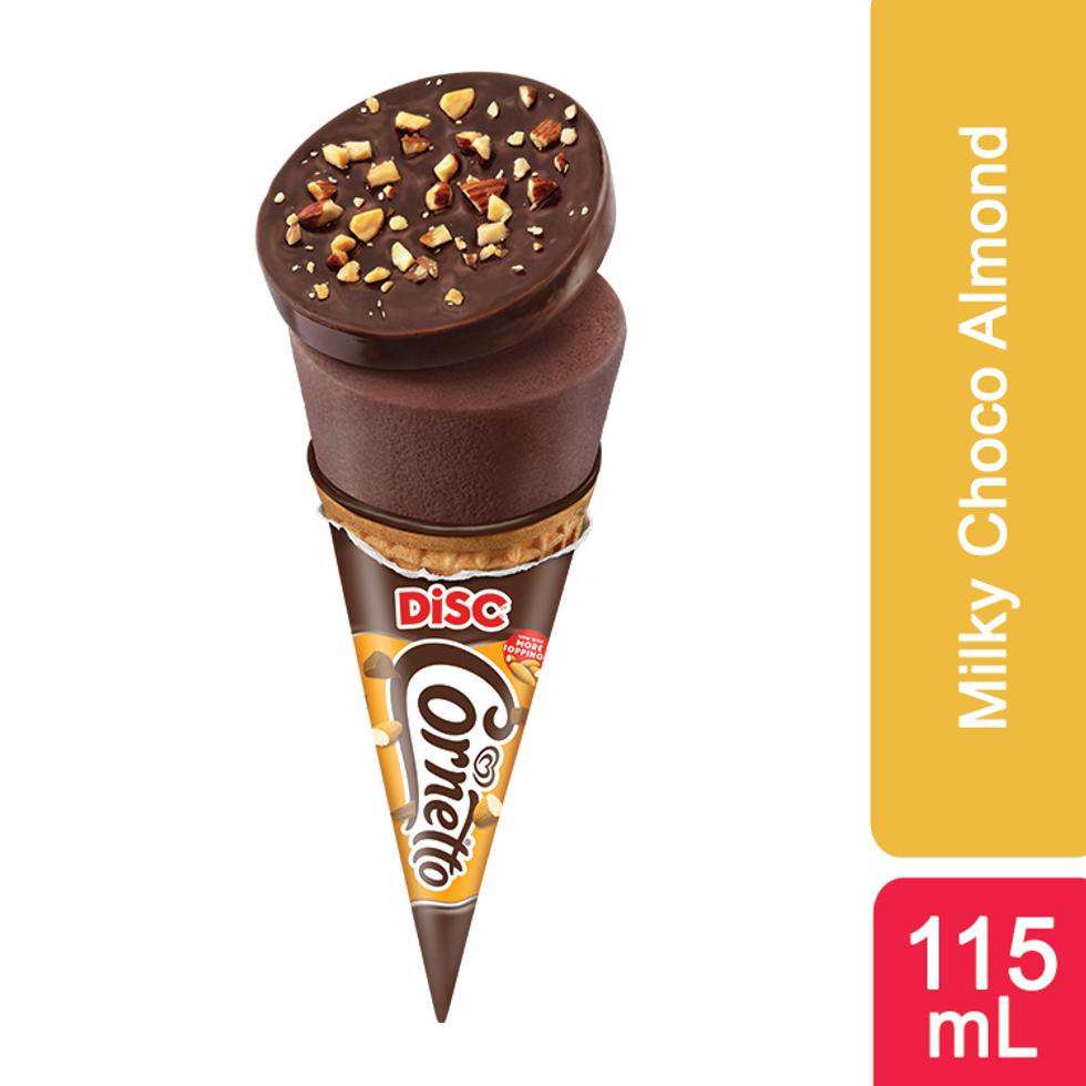 SELECTA CORNETTO ICECREAM DISC MILKY ALMOND 115ML