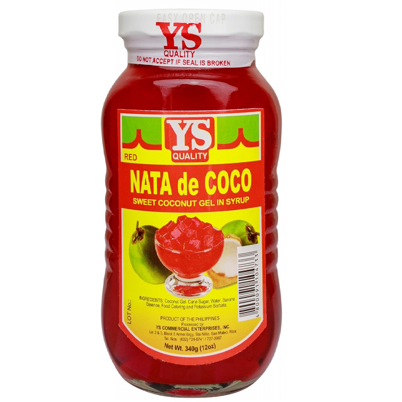 YS SWEET NATA DE COCO RED 340G