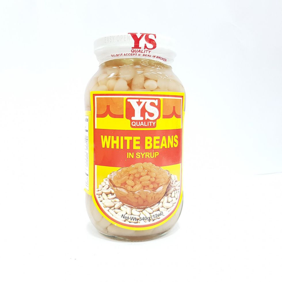 YS SWEET WHITE BEANS IN SYRUP  340G