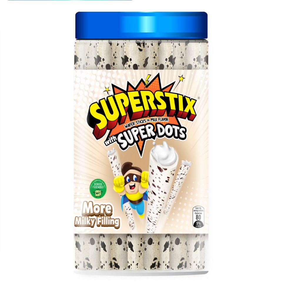 SUPERSTIX JUNIOR WAFER STICKS MILK 330G