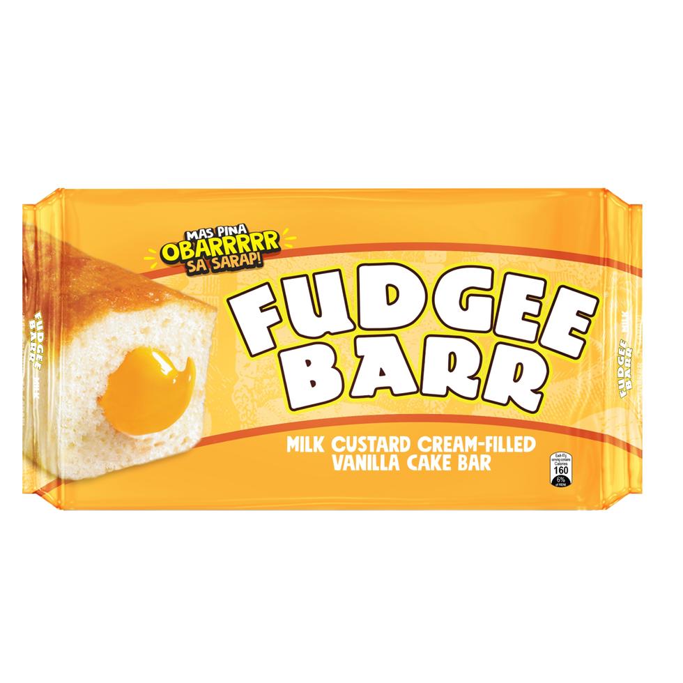FUDGEE BARR VANILLA CAKE BAR MILK CUSTARD FLAVOR 41GX10S