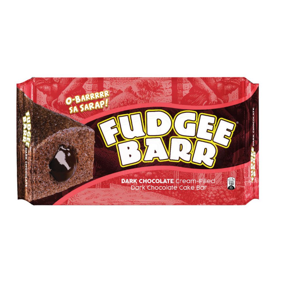 FUDGEE BARR CAKE BAR DARK CHOCOLATE FLAVOR 38GX10PCS  