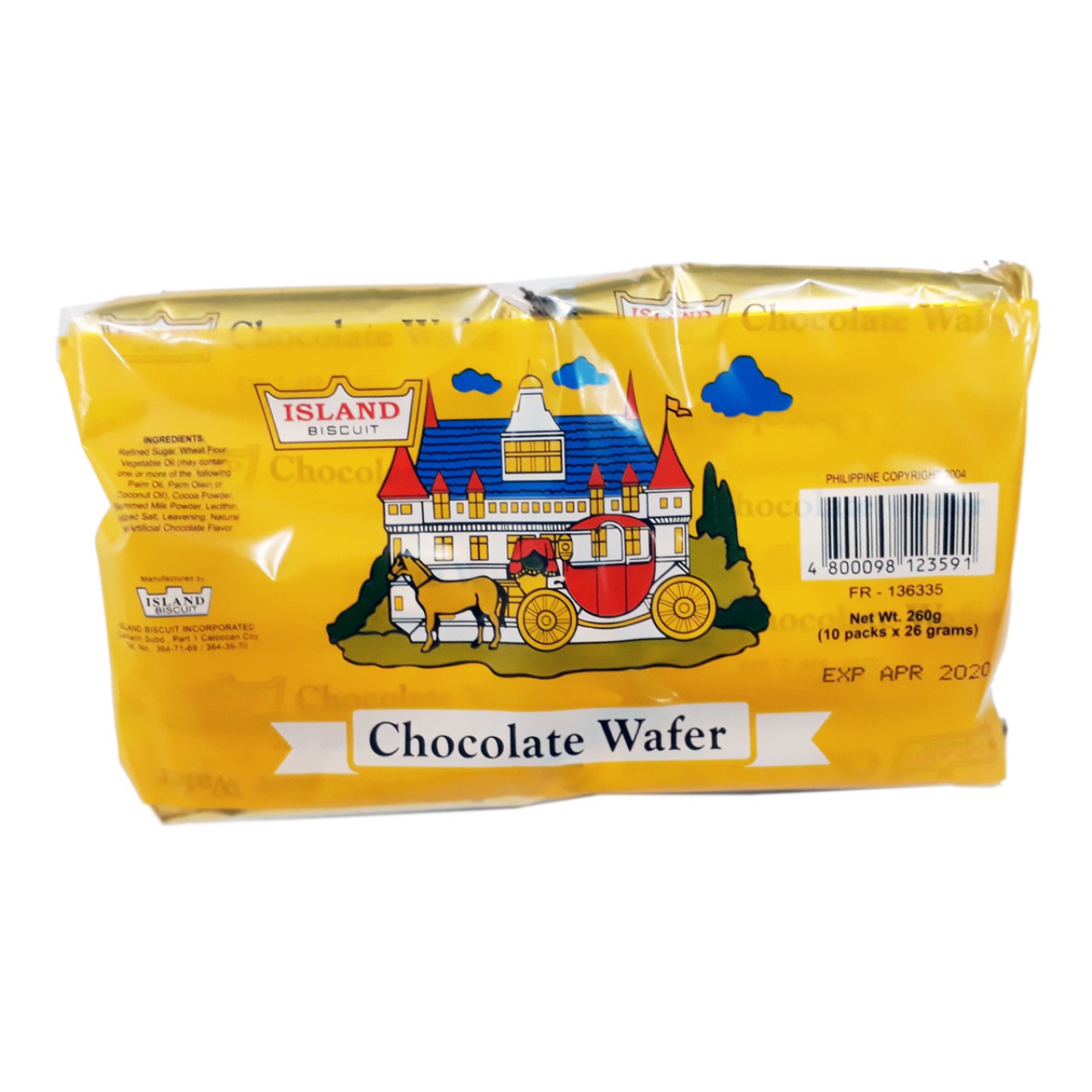 ISLAND WAFER CHOCOLATE 26GX10S