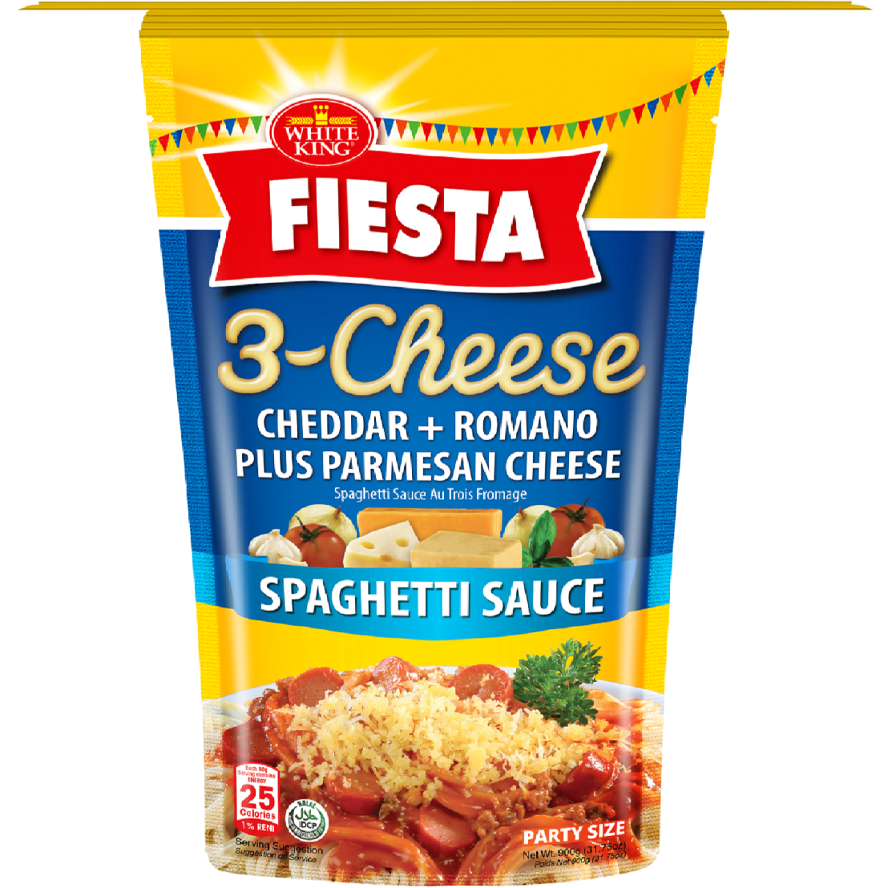 WHITE KING FIESTA SPAGHETTI SAUCE 3 CHEESE 900G