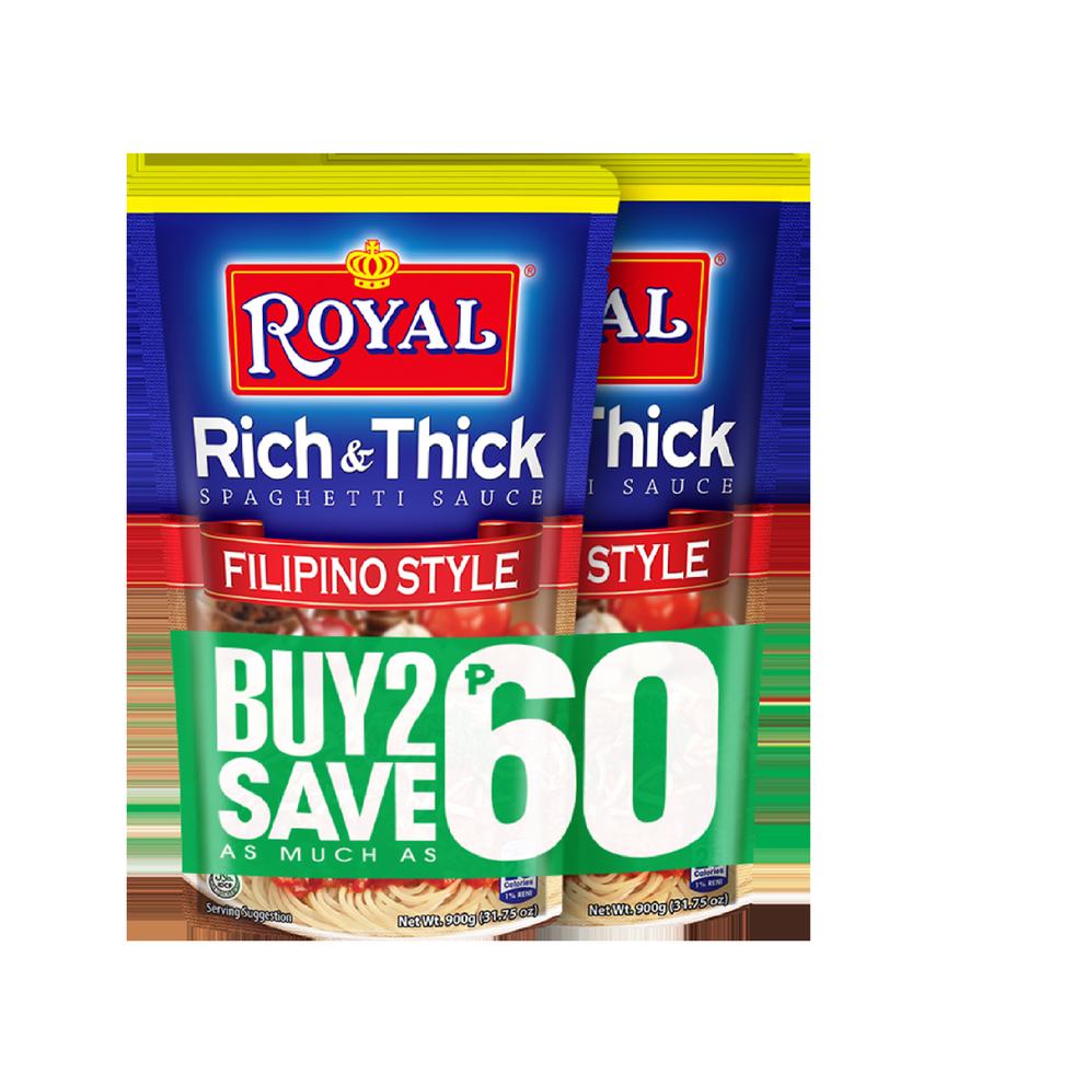 ROYAL RICH &THICK SPAGHETTI SAUCE FILIPINO STYLE 1.8KG