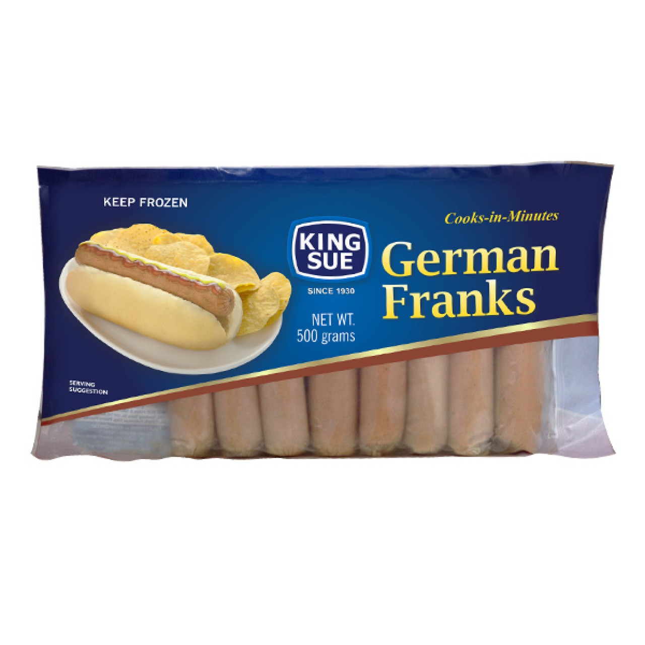 KING SUE GERMAN FRANKS  500G  