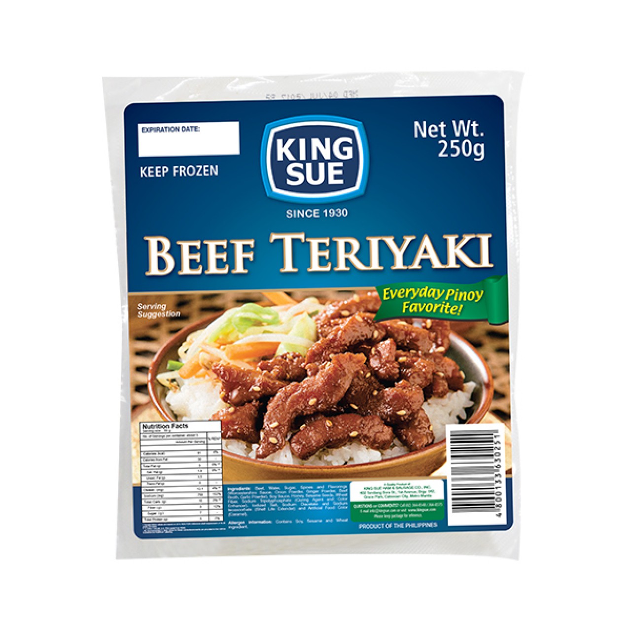 KING SUE BEEF TERIYAKI 250G