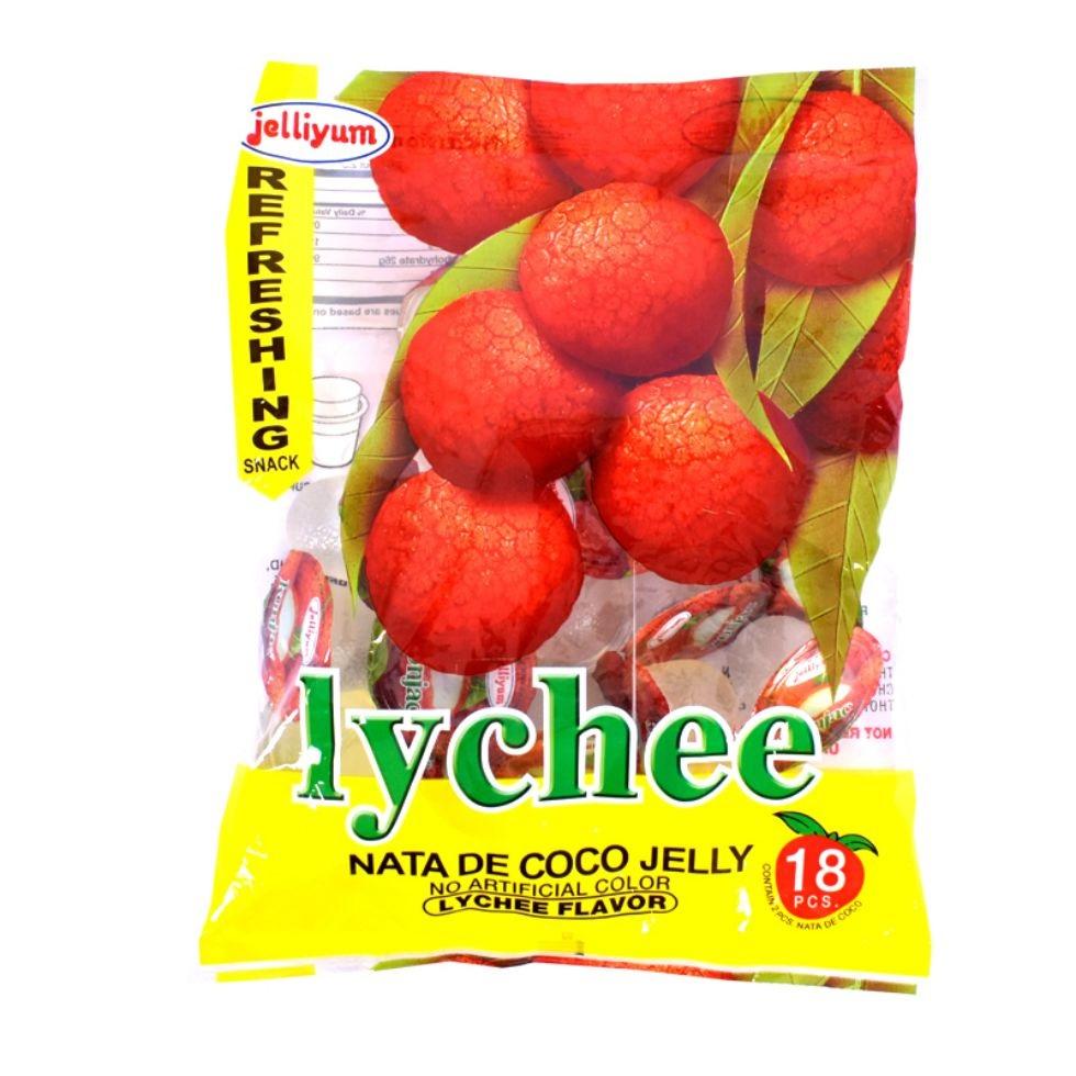 JELLIYUM  LYCHEE NATA DE COCO JELLY  18S