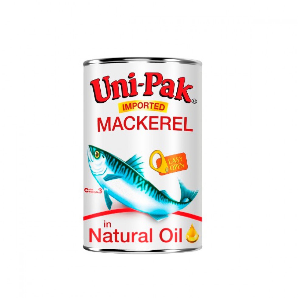 UNIPAK MACKEREL NATURAL OIL 425G