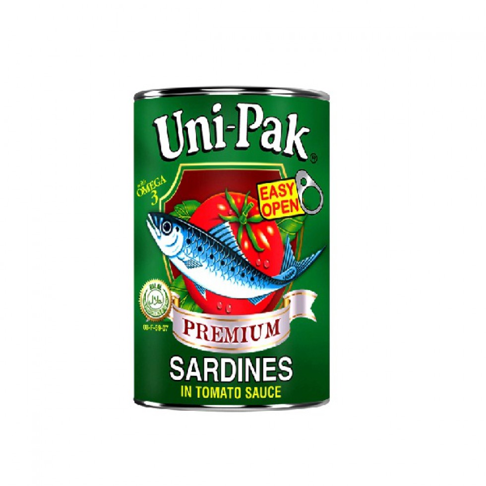 UNIPAK SARDINES IN TOMATO SAUCE PREMIUM  155G 
