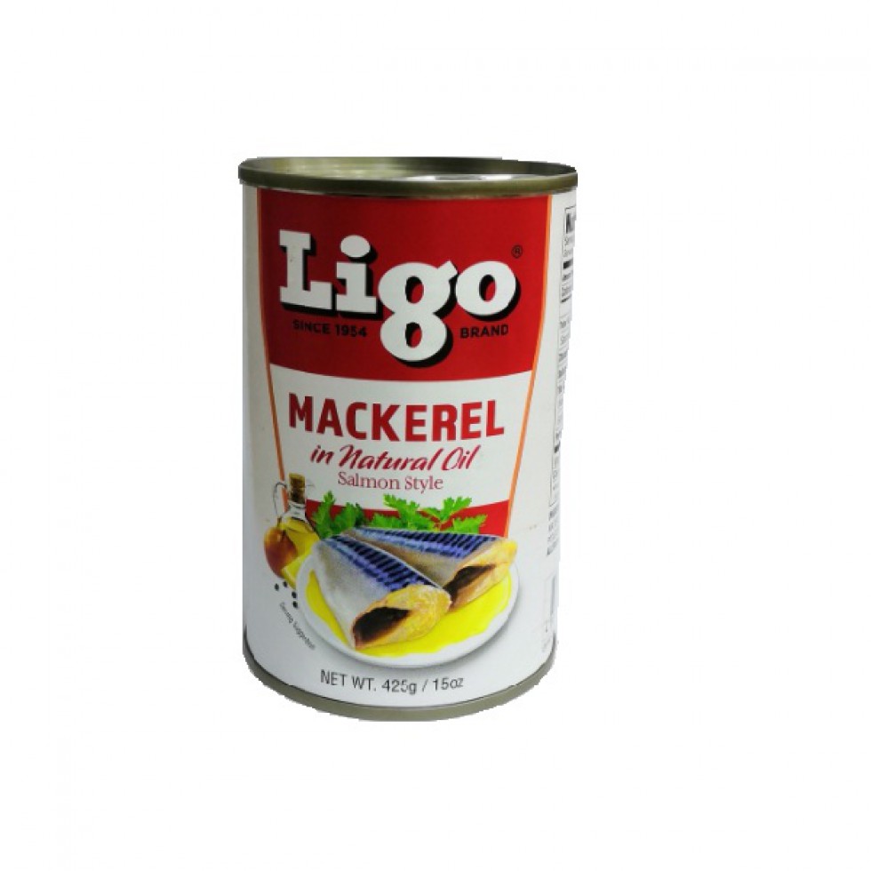 LIGO MACKEREL IN NATURAL OIL  425G