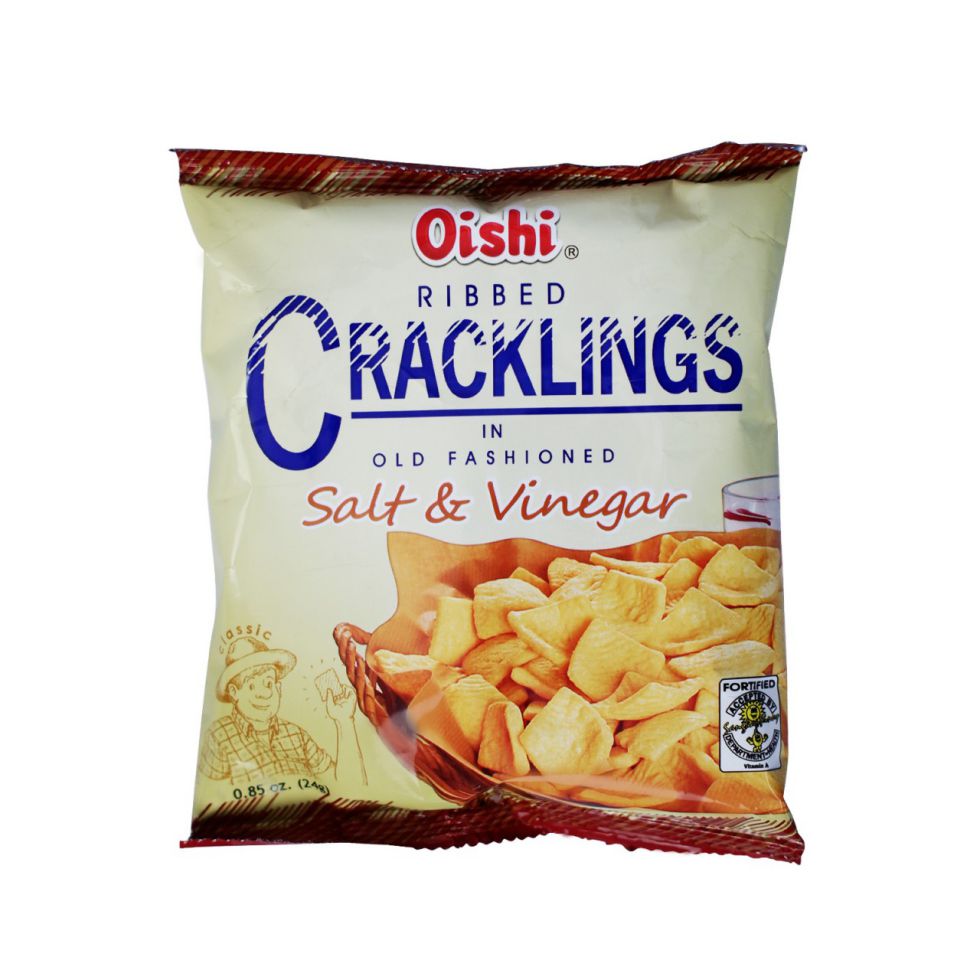 OISHI RIBBED CRACKLINGS  24G