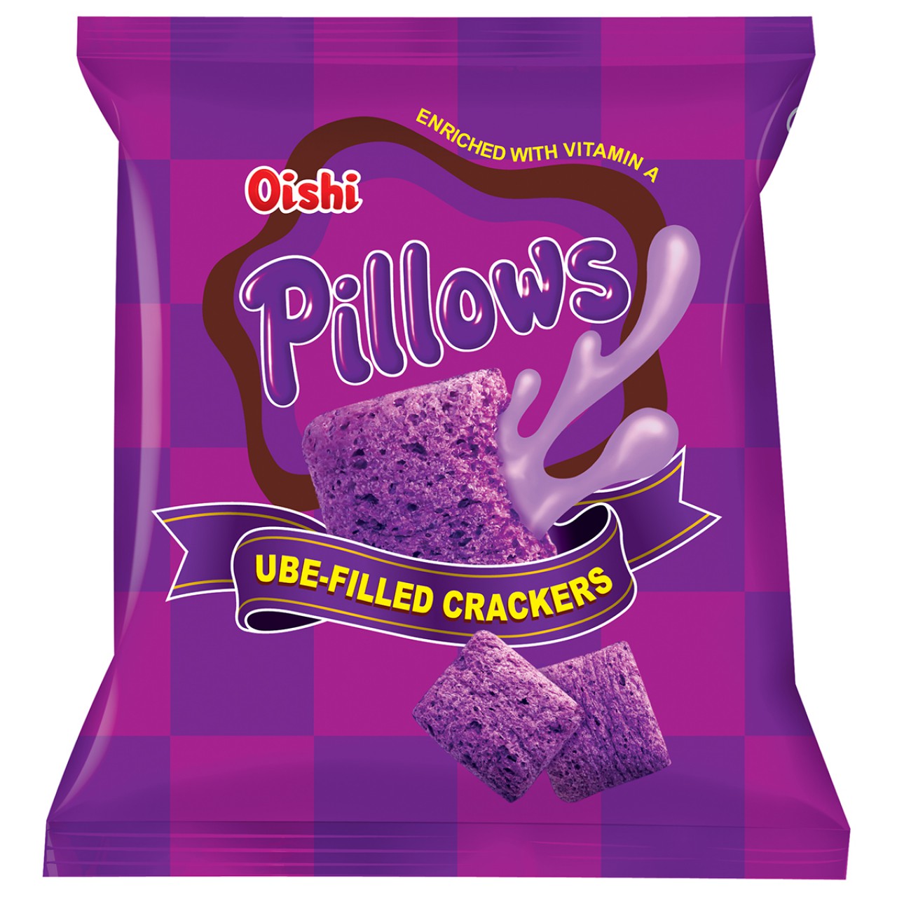 Oishi - Pillows Ube-Filled Crackers 5.29 OZ (BIG) – Sophia's Home Favorites