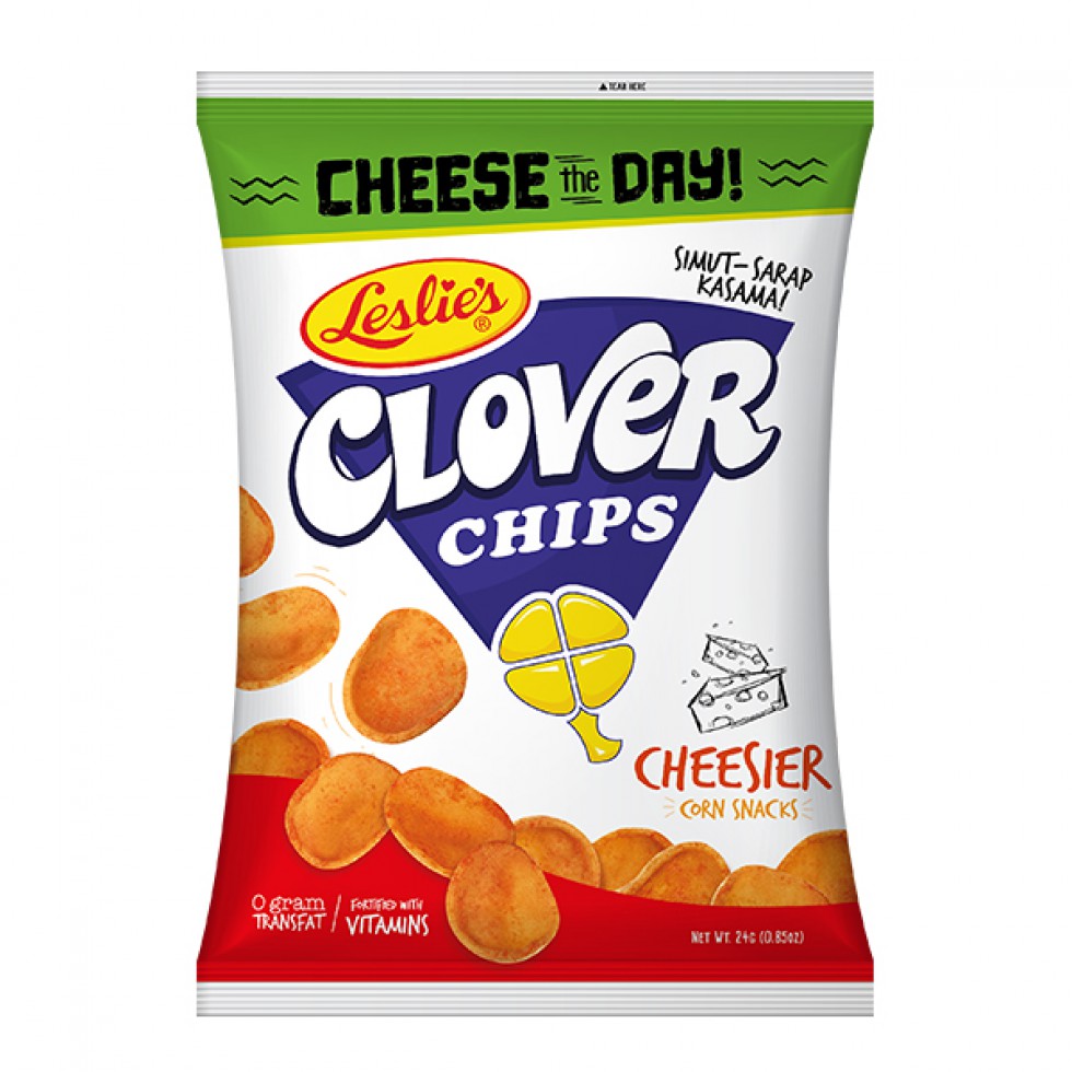 LESLIE CLOVER CHIPS CHEESE 24G