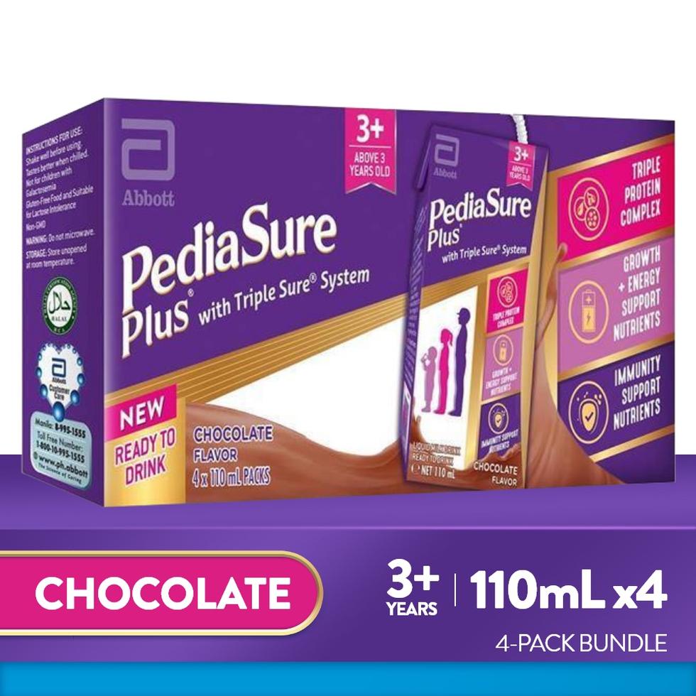 PEDIASURE FOR KIDS ABOVE 3 YEARS OLD WITH TRIPLE SURE SYSTEM CHOCOLATE 