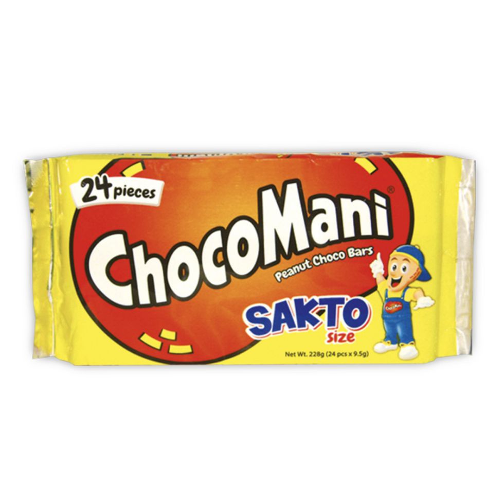 CHOCO MANI PEANUT CHOCO BARS SAKTO SIZE 228 G