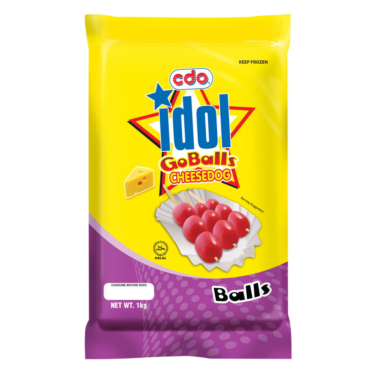 CDO IDOL GO-BALLS CHZDOG 1KG
