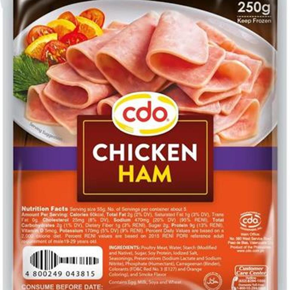 CDO CHICKEN HAM 250G