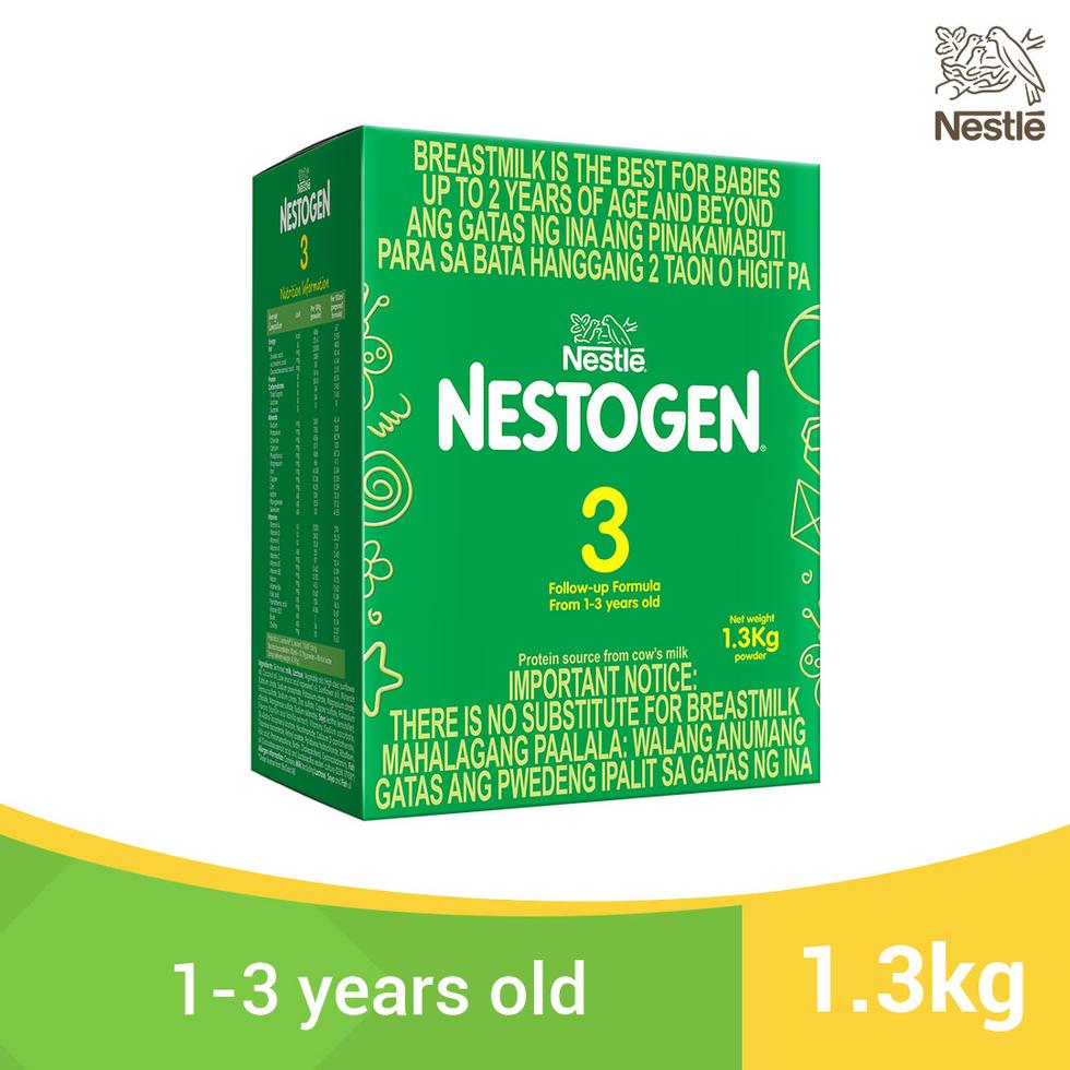 NESTOGEN THREE GROWING UP MILK FOR AGES 1 TO 3 YEARS OLD  1.3KG