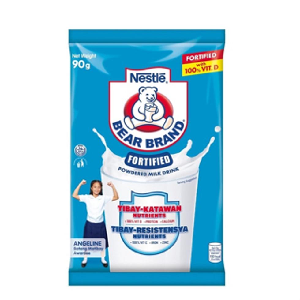 BEAR BRAND FORTIFIED POWDERED MILK DRINK WITH IRON & ZINC PLAIN 90G