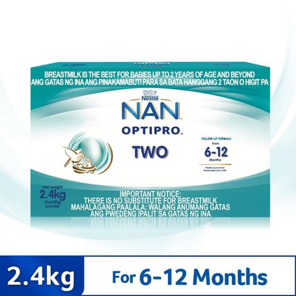 NAN OPTIPRO TWO FOLLOW ON FORMULA MILK FROM 6 TO 12 MONTHS  2.4KG