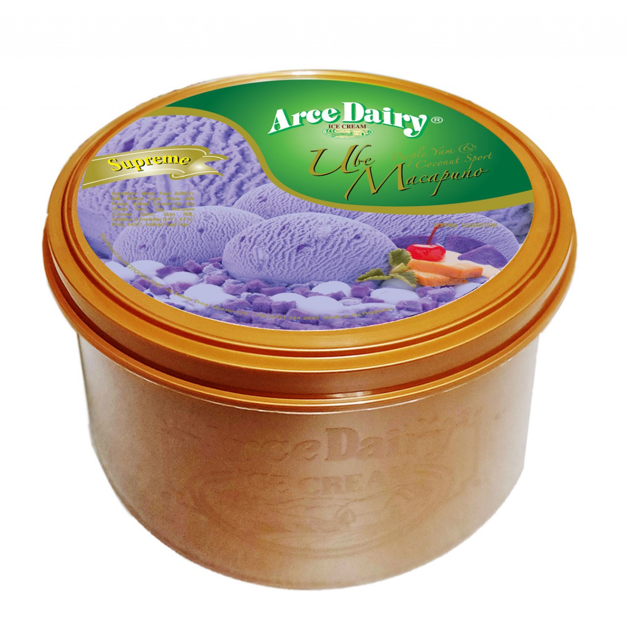 ARCE DAIRY SUPREME UBE MACAPUNO  425ML