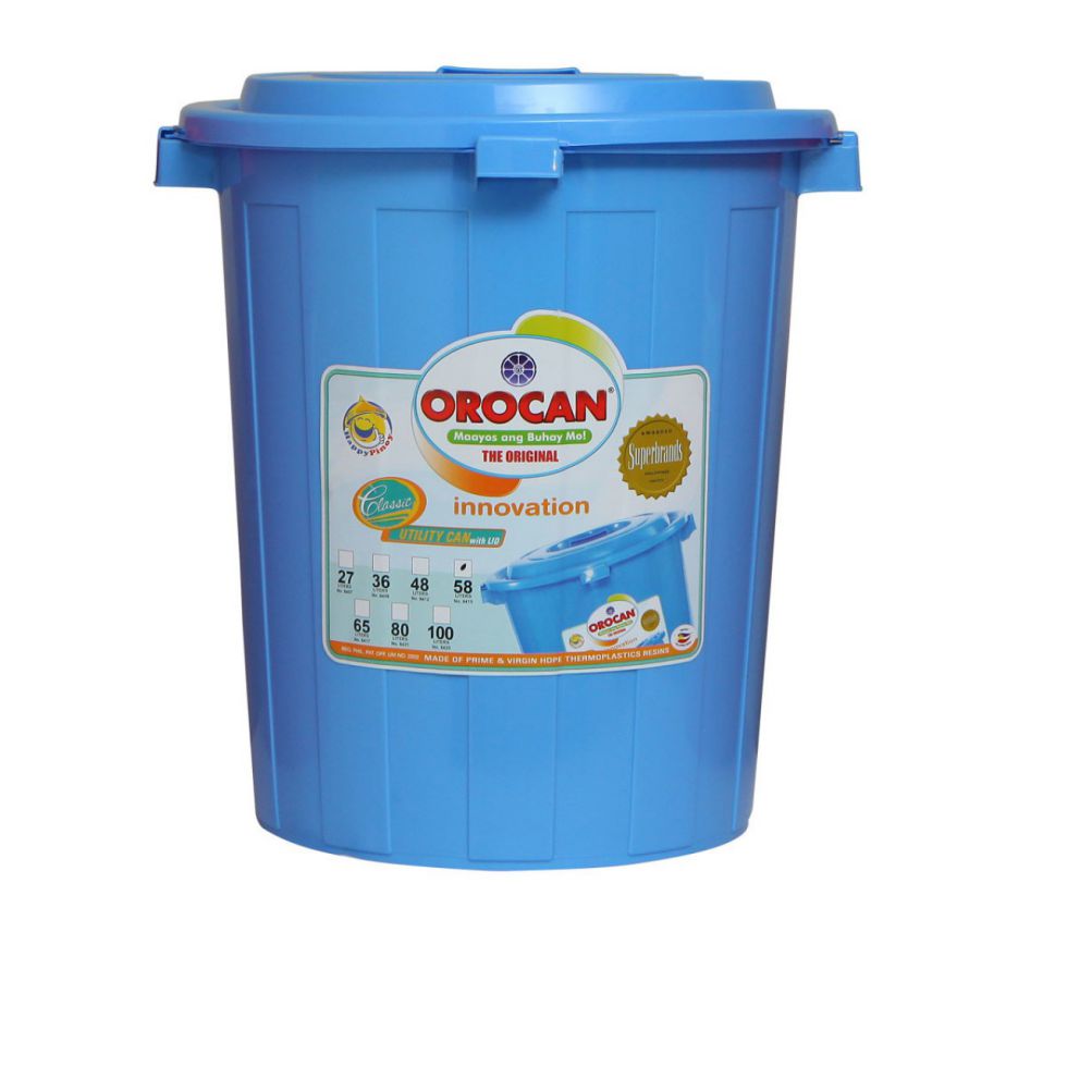 OROCAN DRUM WITH COVER 8415PA BLUE, PINK, RED 58L
