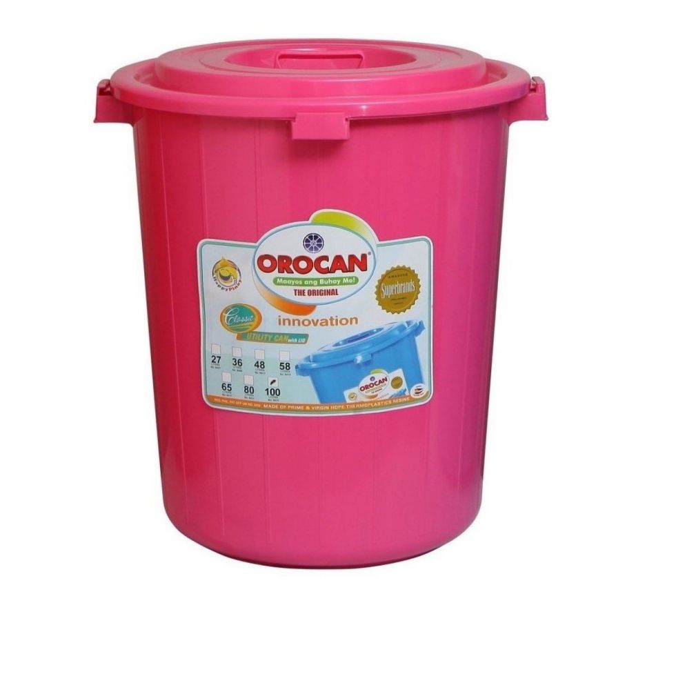 OROCAN DRUM WITH COVER 8425PA BLUE, PINK, RED 100L