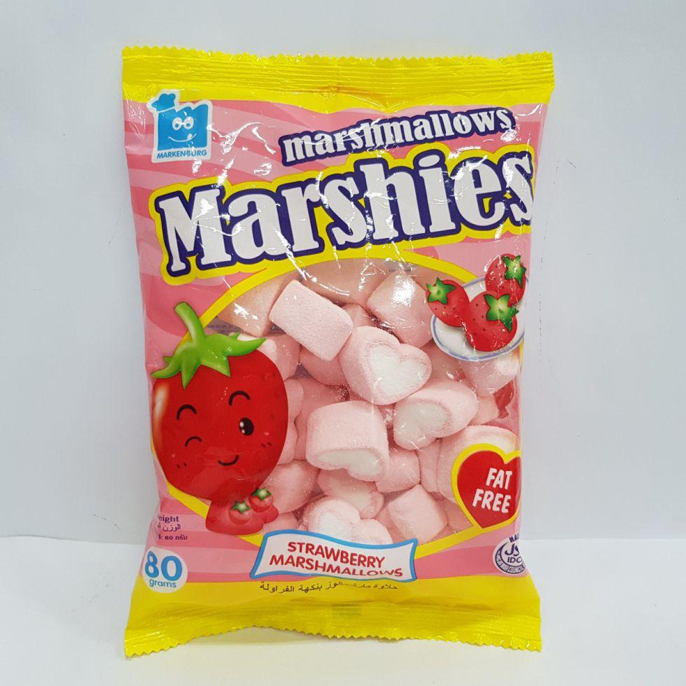 MARSHIES MARSHMALLOWS STRAWBERRY 80G