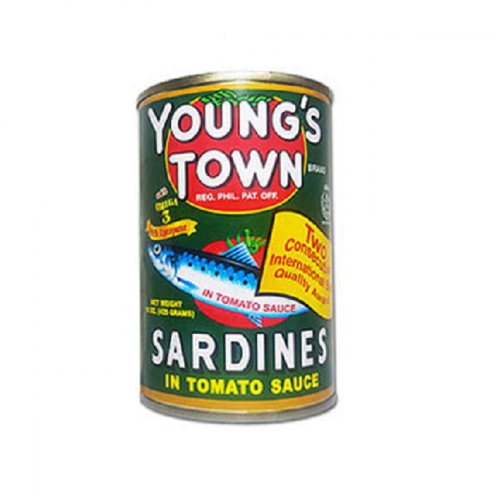 YOUNG'S TOWN SARDINES IN TOMATO SAUCE EASY OPEN CAN  155G